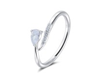 Beautiful CZ With Silver Ring NSR-4176